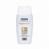 کرم ضدآفتاب بی رنگ ایزدین SPF50 مدل Fusion Water مناسب انواع پوست حجم ۵۰ میلی لیتر