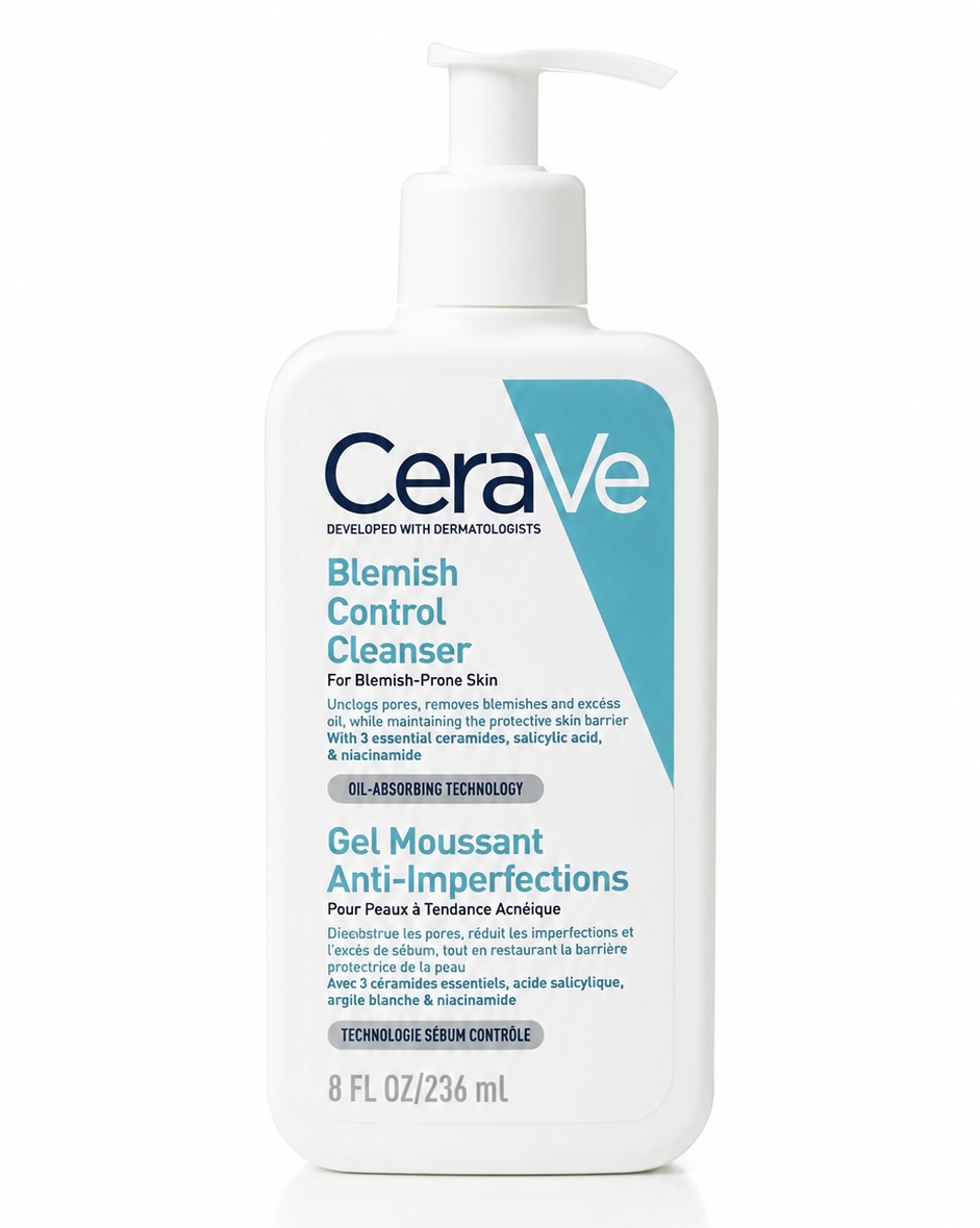 ژل شستشو صورت سراوی مدل blemish control حجم ۲۳۶ میلی لیتر